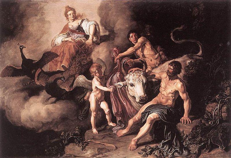 Pieter Lastman Juno Discovering Jupiter with Io oil painting picture